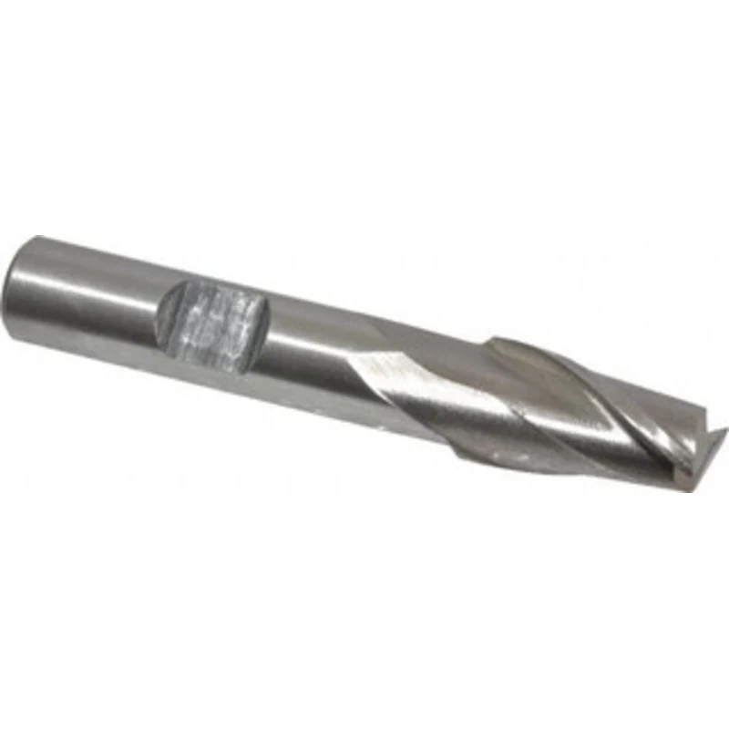 Value Collection 11mm, 13/16 LOC, 3/8 Shank Diam, 2-1/2 OAL, 2 Flute, Cobalt Square End Mill Single End, Uncoated, Sp...
